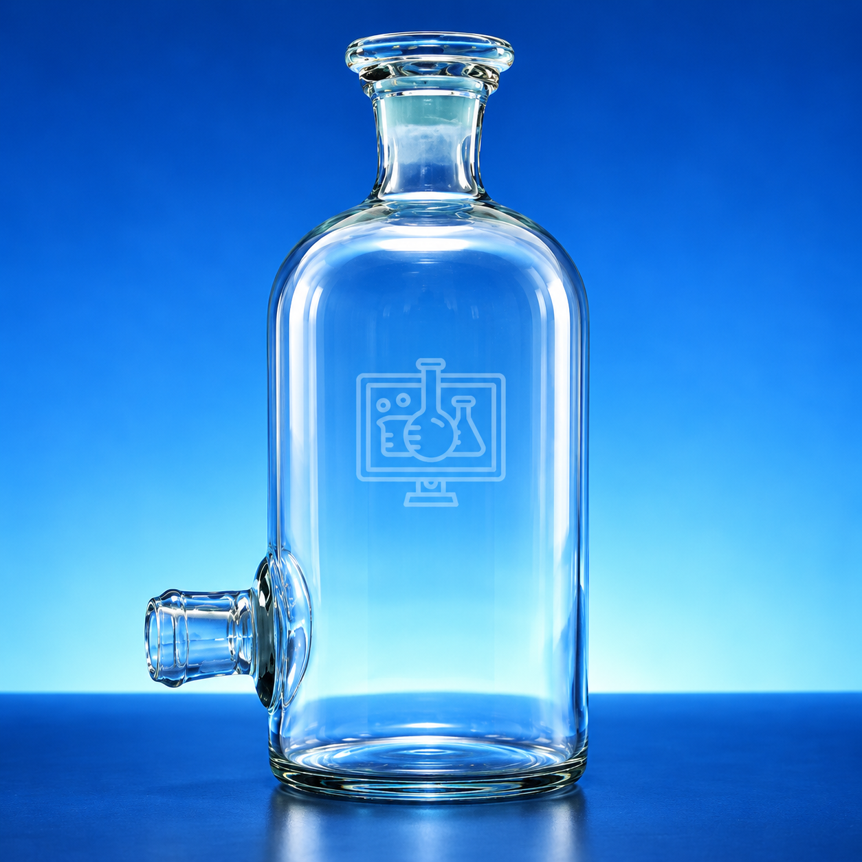 Aspirator Bottle (Clear Glass)
